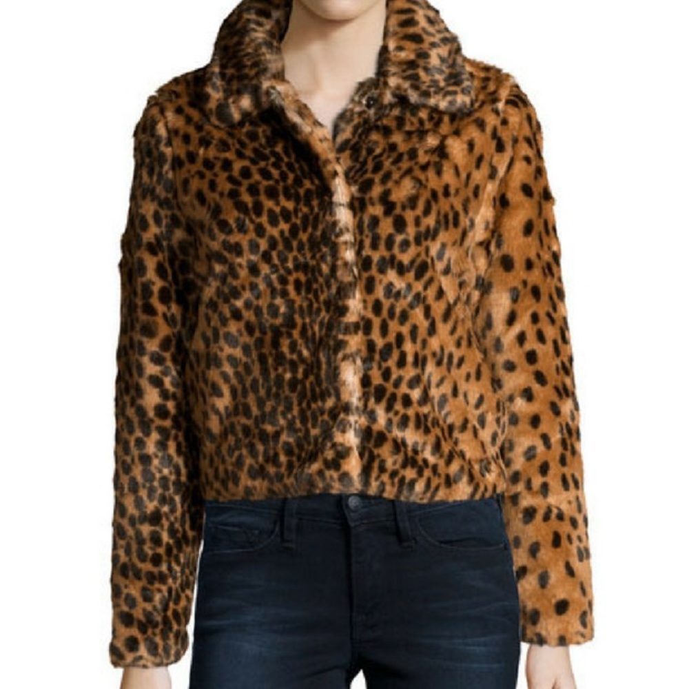 Dex Faux Fur Animal Print Jacket